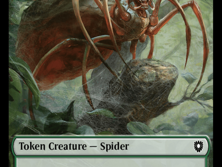 Spider    Blood Double-Sided Token [Bloomburrow Commander Tokens] Hot on Sale