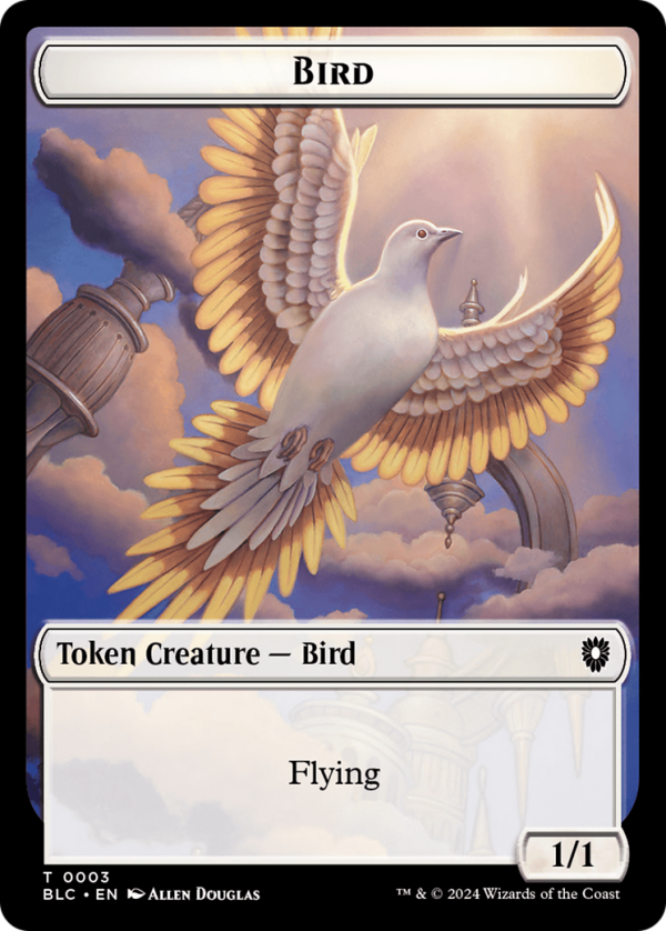 Storm Crow    Bird (003) Double-Sided Token [Bloomburrow Commander Tokens] Online now