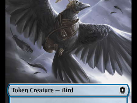 Storm Crow    Bird (003) Double-Sided Token [Bloomburrow Commander Tokens] Online now