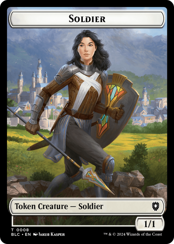 Human    Soldier Double-Sided Token [Bloomburrow Commander Tokens] For Sale