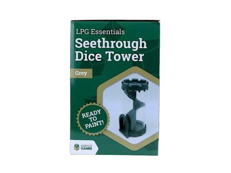 LPG Seethrough Dice Tower - Grey Sale