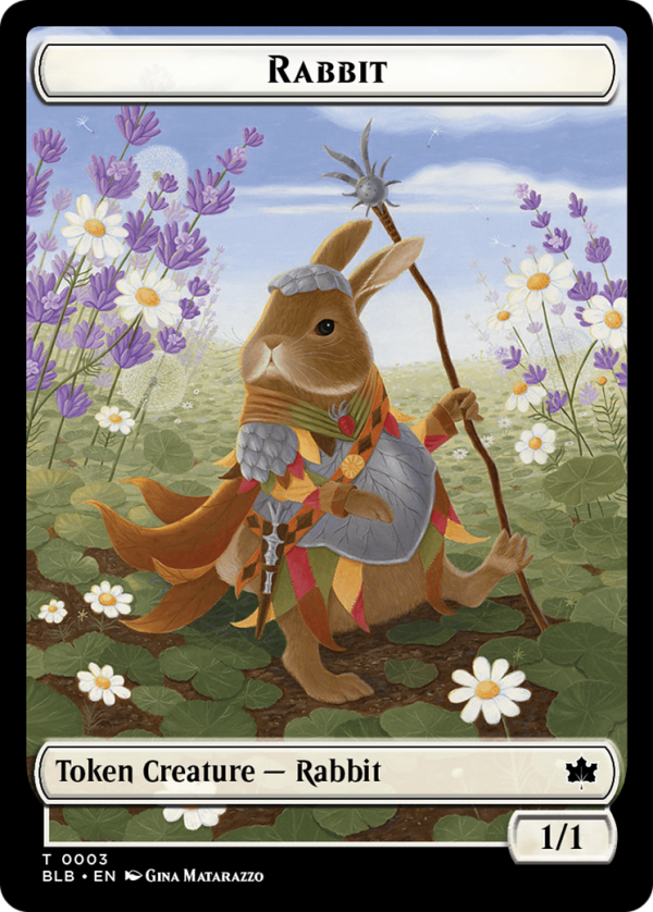 Octopus    Rabbit Double-Sided Token [Bloomburrow Commander Tokens] For Cheap