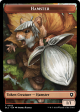 Hamster    Beast (024) Double-Sided Token [Bloomburrow Commander Tokens] Hot on Sale