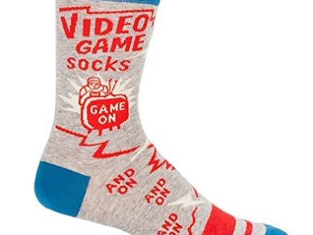 BlueQ Men Crew Socks Video Game Cheap