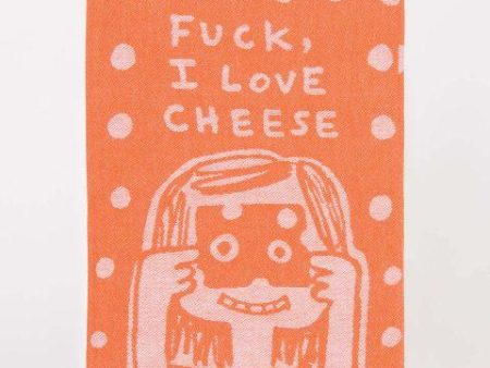 BlueQ Dish Towel I Fucking Love Cheese Discount