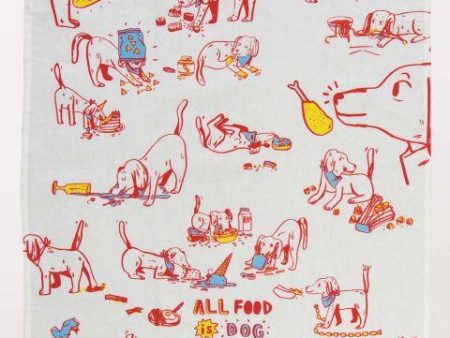 BlueQ Dish Towel All Food is Dog Food Online now