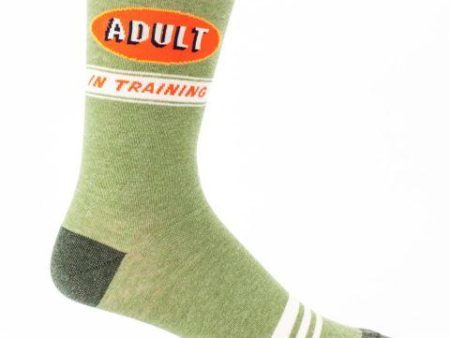 BlueQ Men Crew Socks Adult In Training For Cheap