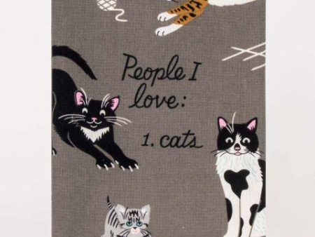 BlueQ Dish Towel People I Love: Cats Sale