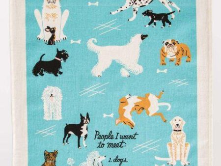 BlueQ Dish Towel People To Meet: Dogs Cheap