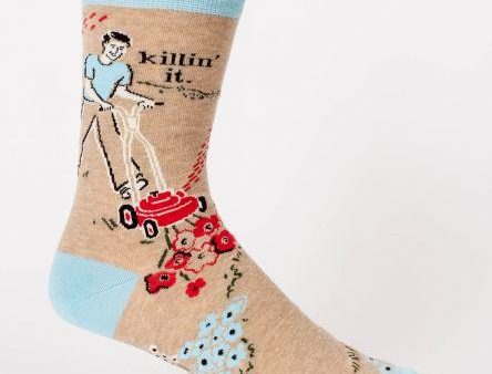 BlueQ Men Crew Socks Killin  It Online