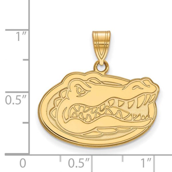 10k Yellow Gold U of Florida Medium Mascot Pendant on Sale