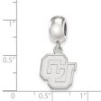 Sterling Silver University of Colorado Small Dangle Bead Charm For Sale