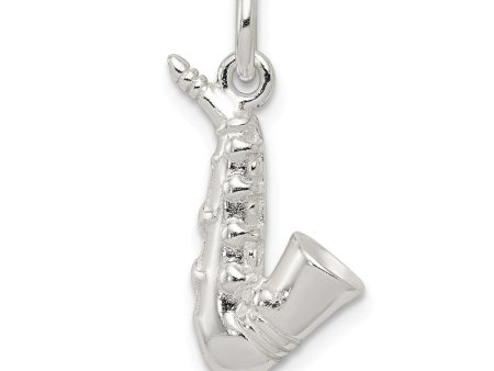 Sterling Silver 3D Saxophone Charm Online Sale