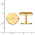 14k Gold Plated Silver Louisiana State University Cuff Links Hot on Sale