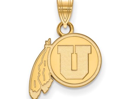 14k Gold Plated Silver U. of Utah Small Pendant Online Hot Sale