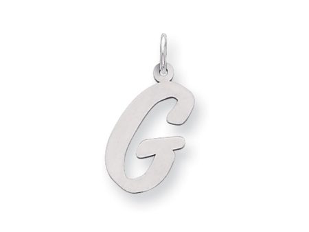 Sterling Silver Madison Collection LG Classic Script Initial G Pendant Cheap