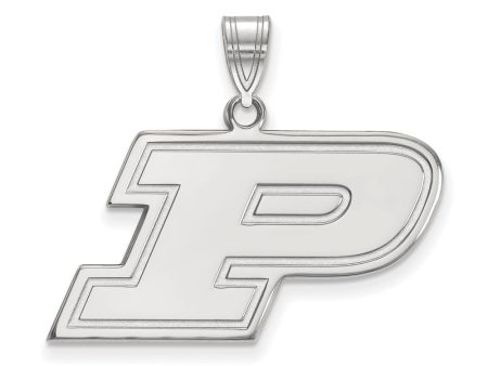 Sterling Silver Purdue Medium Initial P Pendant For Discount