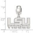 Sterling Silver Louisiana State University Sm Dangle Bead Charm Supply