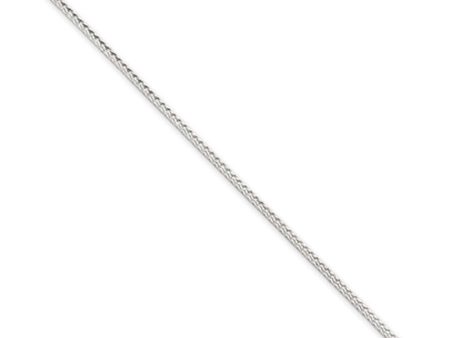 1.45mm Sterling Silver Diamond Cut Solid Round Franco Chain Necklace For Sale