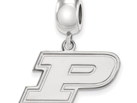 Sterling Silver Purdue Small  P  Dangle Bead Charm For Discount