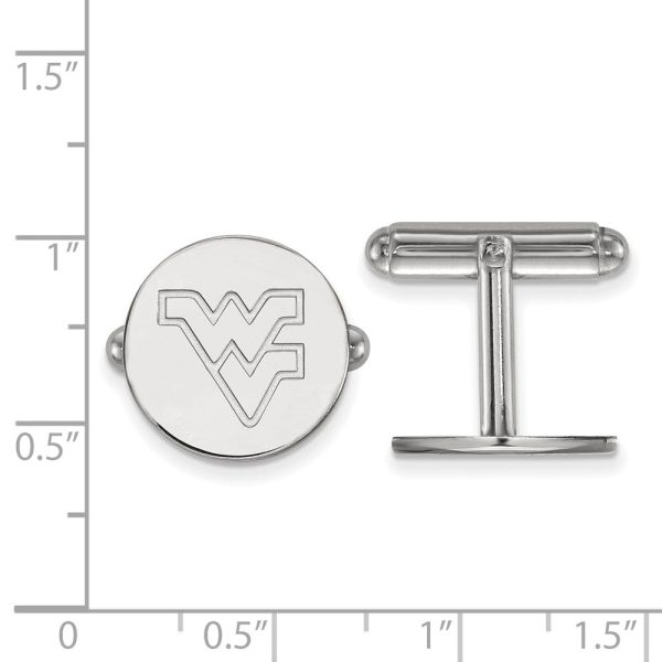 Sterling Silver West Virginia University  WV  Cuff Links For Discount