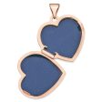 14k Rose Gold 18mm Love You Always Scroll Heart Locket Online Sale