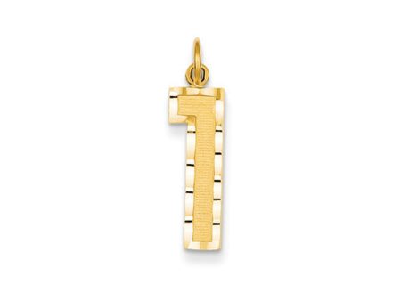 14k Yellow Gold, Varsity Collection, Large D C Pendant Number 1 For Discount