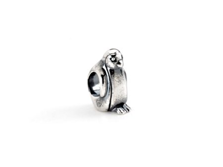 Sterling Silver Bow Tie Penguin Bead Charm For Discount