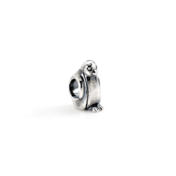 Sterling Silver Bow Tie Penguin Bead Charm For Discount