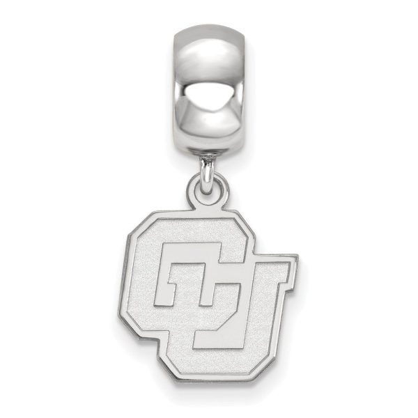 Sterling Silver University of Colorado Small Dangle Bead Charm For Sale