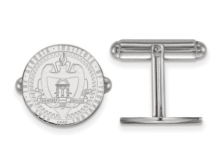 Sterling Silver Georgia Technology Crest Cuff Links For Cheap