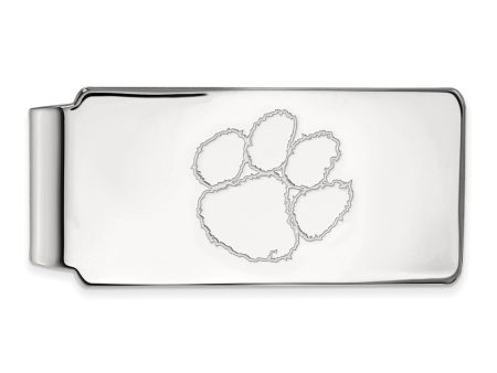 Sterling Silver Clemson U Money Clip Online Hot Sale