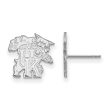 10k White Gold University of Kentucky Small Post Earrings For Discount