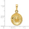 14k Yellow Gold 3D Sombrero Pendant, 14mm (9 16 Inch) For Discount