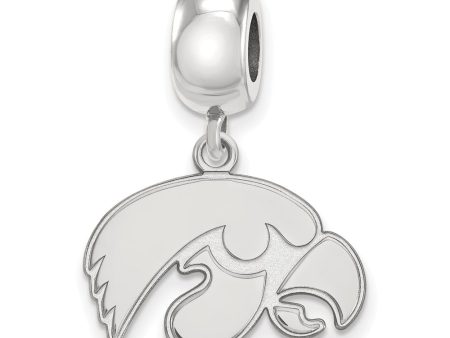 Sterling Silver University of Iowa Small Dangle Bead Charm Supply