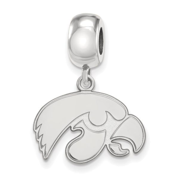 Sterling Silver University of Iowa Small Dangle Bead Charm Supply