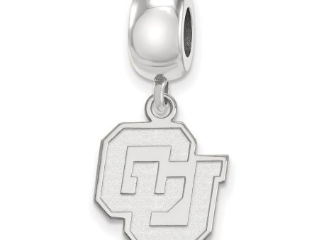 Sterling Silver University of Colorado Small Dangle Bead Charm For Sale