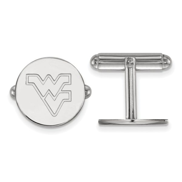 Sterling Silver West Virginia University  WV  Cuff Links For Discount