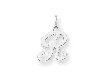 14k White Gold, Sophia Collection, Small Script Initial R Pendant Online