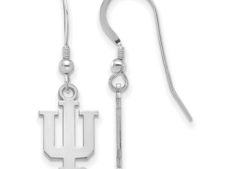 Sterling Silver Indiana University Small Dangle Earrings Online now