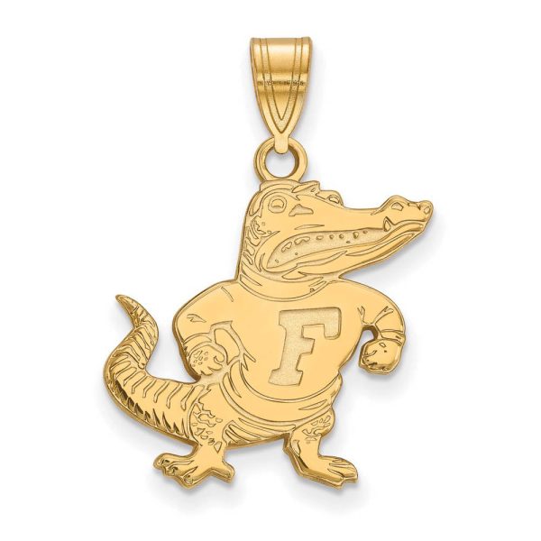 14k Gold Plated Silver U. of Florida Large Pendant Discount