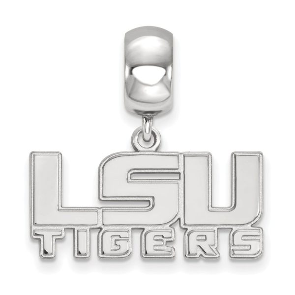 Sterling Silver Louisiana State University Sm Dangle Bead Charm Supply