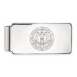 10k White Gold Georgia Technology Crest Money Clip Online Sale