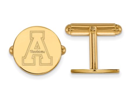 14k Gold Plated Silver Appalachian State University Cuff Links Online