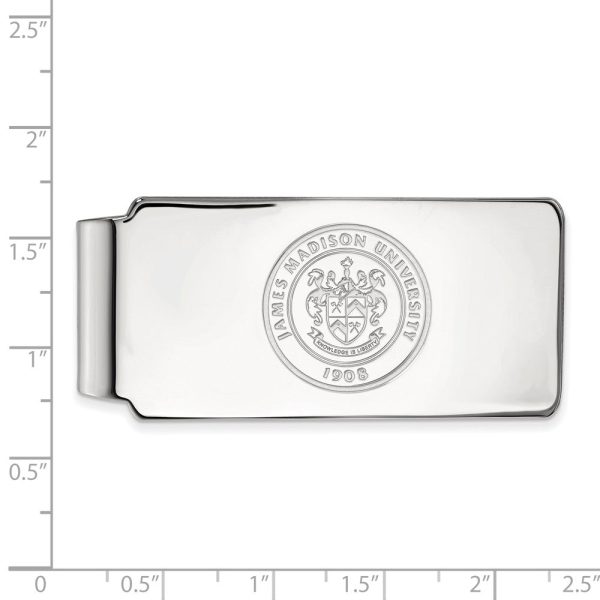 10k White Gold James Madison U Crest Money Clip Online