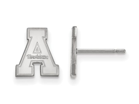 10k White Gold Appalachian State XS (Tiny) Post Earrings For Cheap