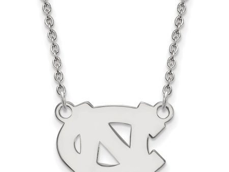 10k White Gold North Carolina Small  NC  Pendant Necklace Hot on Sale