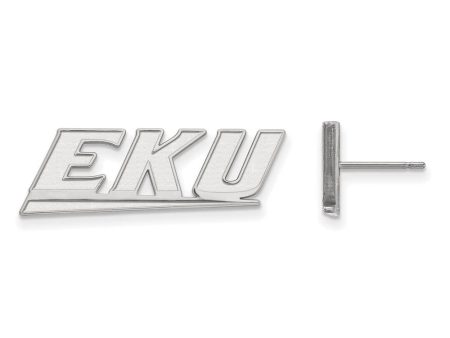 10k White Gold Eastern Kentucky University Small Post Earrings Online Sale