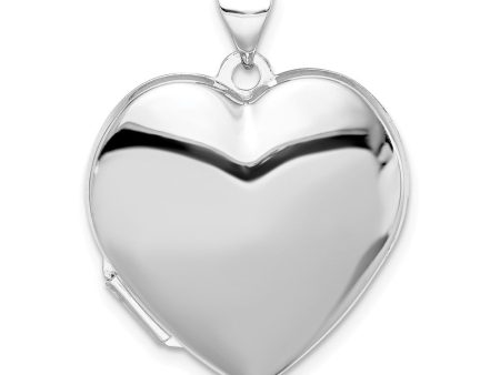 Sterling Silver 21mm Polished Heart Locket Online