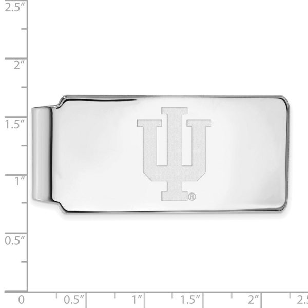 10k White Gold Indiana U Money Clip Sale